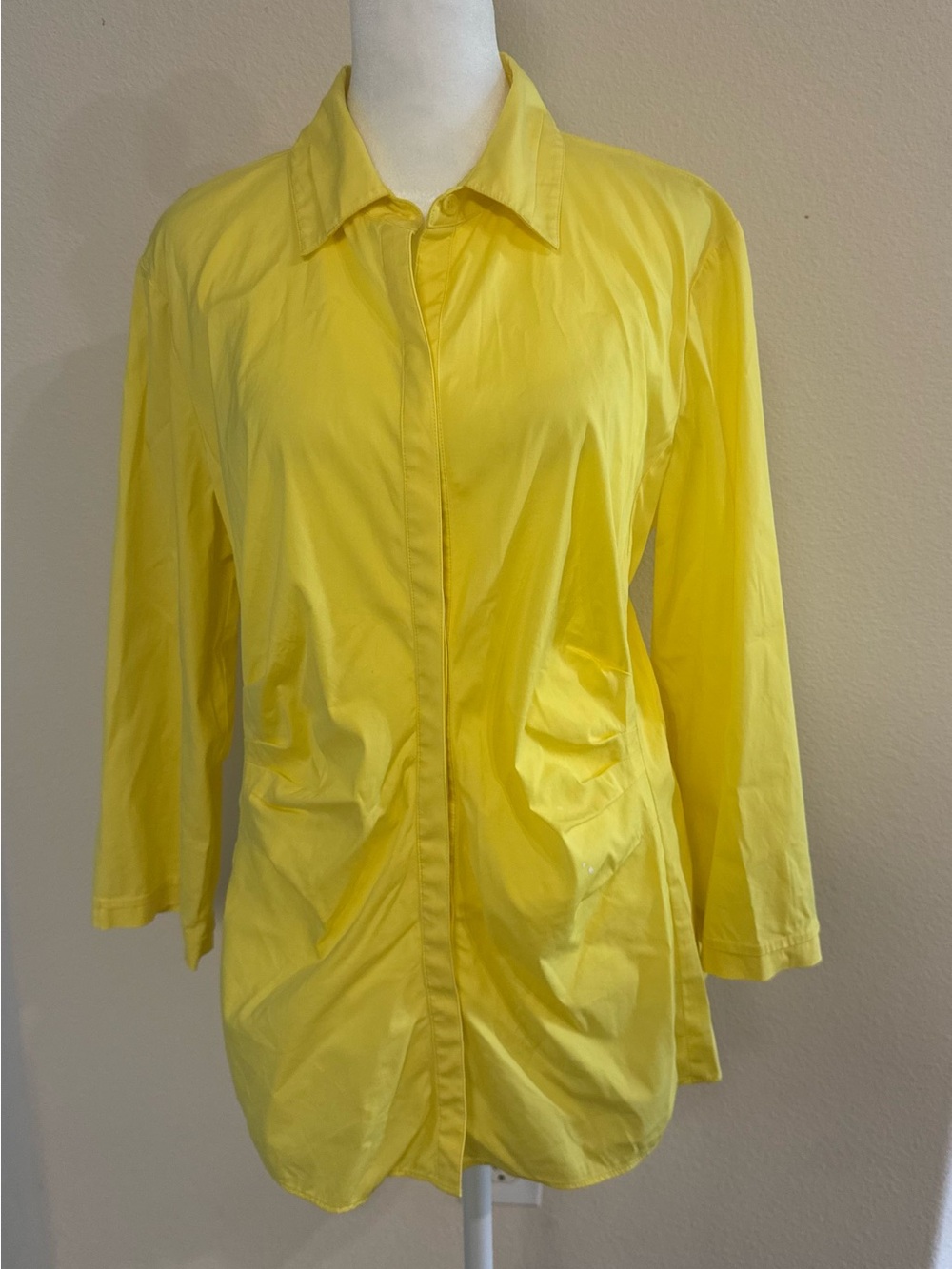 Yellow Women's Button-Down Blouse - Unbranded - Picture 2 of 4